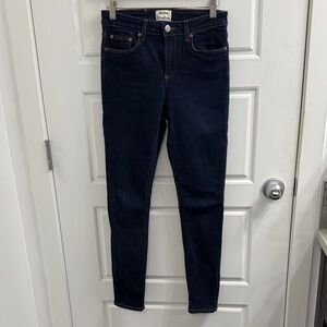 Acne Studios Women's Deep‎ Indigo Skinny Jeans Size 27 Skin 5RW Rinse